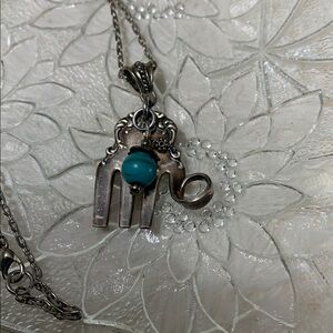 Elephant handmade pendant necklace